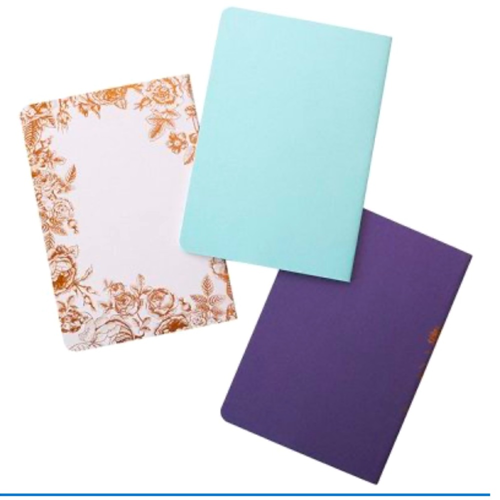 NWT Set of 3 Elegant Notebooks with Gold Detailing “STRENGTH & DIGNITY” - Picture 4 of 7